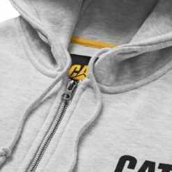 CAT Zip Hoodie Banner Gr. L grau