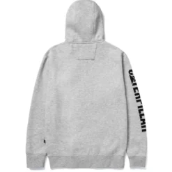 CAT Zip Hoodie Banner Gr. L grau