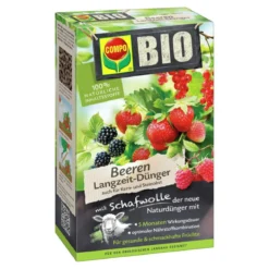 Compo BIO Beeren Langzeit-Dünger mit Schafwolle 0,75 L
