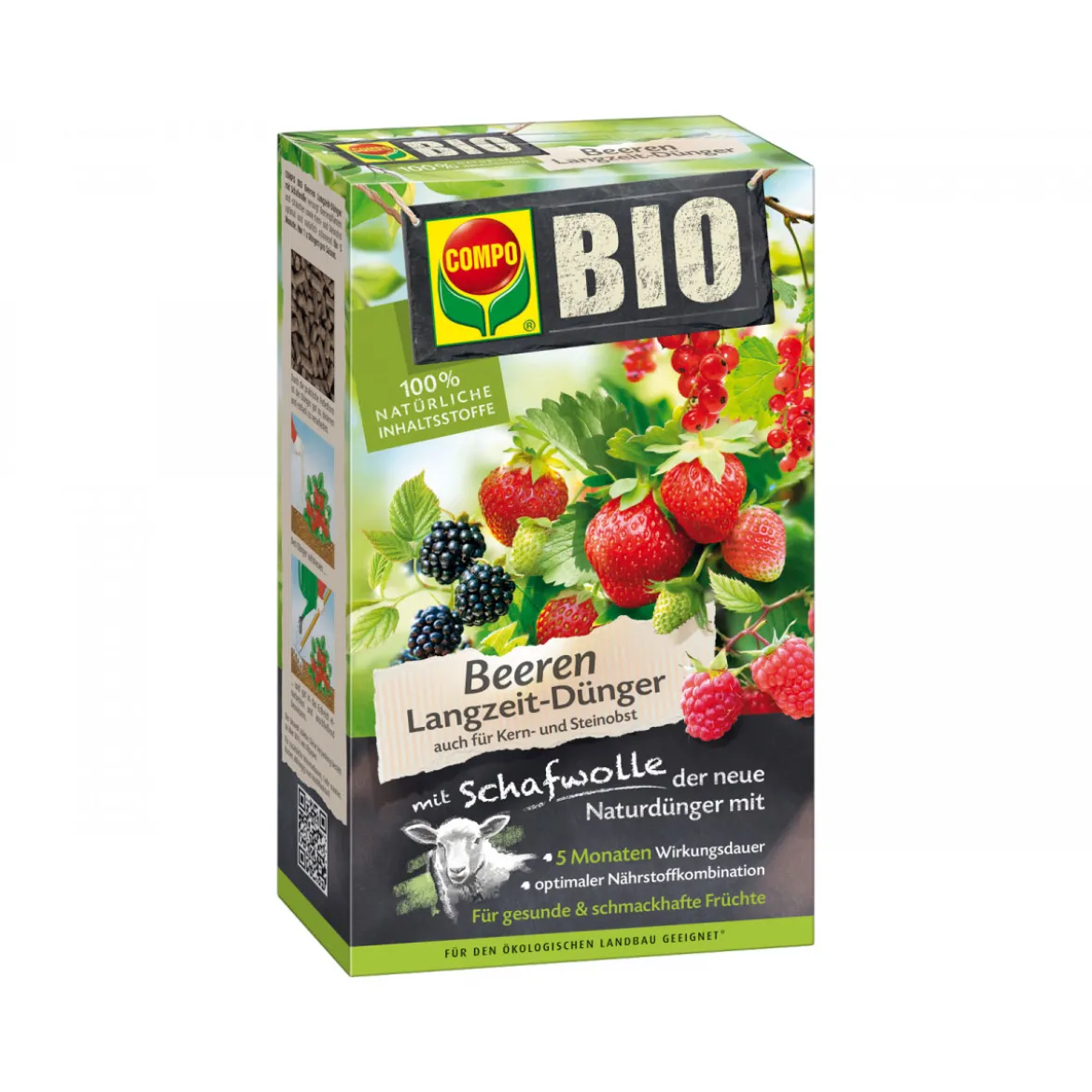 Compo BIO Beeren Langzeit-Dünger mit Schafwolle 0,75 L