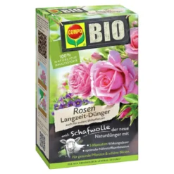 Compo BIO Rosen Langzeit-Dünger mit Schafwolle 0,75 L