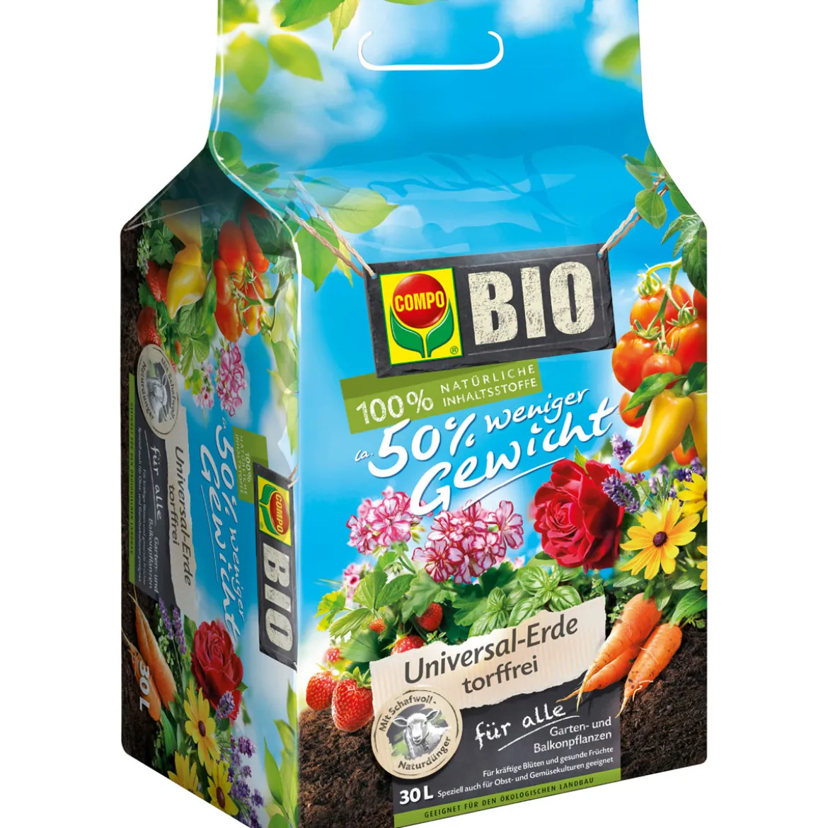 Compo BIO Universal-Erde torffrei 30 L
