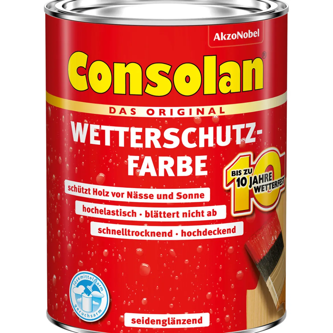 Consolan Wetterschutz-Farbe dunkelbraun 0,75 L