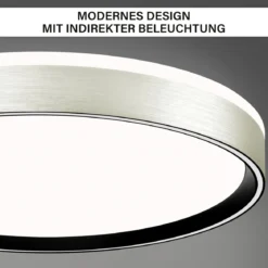 Decken-Wandleuchte SHINING PLUTO LED ALU 1800K 24W