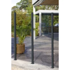 Durabil Glas-Windschutz klar 97,6 x 160 cm