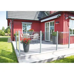 Durabil Glas-Windschutz 6 mm 228 x 1600 mm Einscheibensicherheitsglas klar