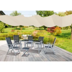 Durabil Seilspann-Markise 330 x 200 cm beige