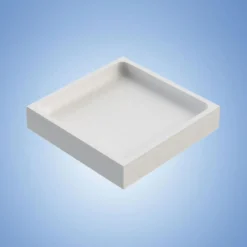Duschwanne quadratisch 90x90/3 weissKomplettset mit Traeger u. Ablaufgarnit.