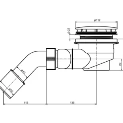 Duschwanne quadratisch 90x90/3 weissKomplettset mit Traeger u. Ablaufgarnit.