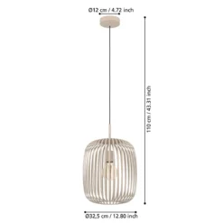 EgloLED Pendelleuchte Romazzina sandfarben