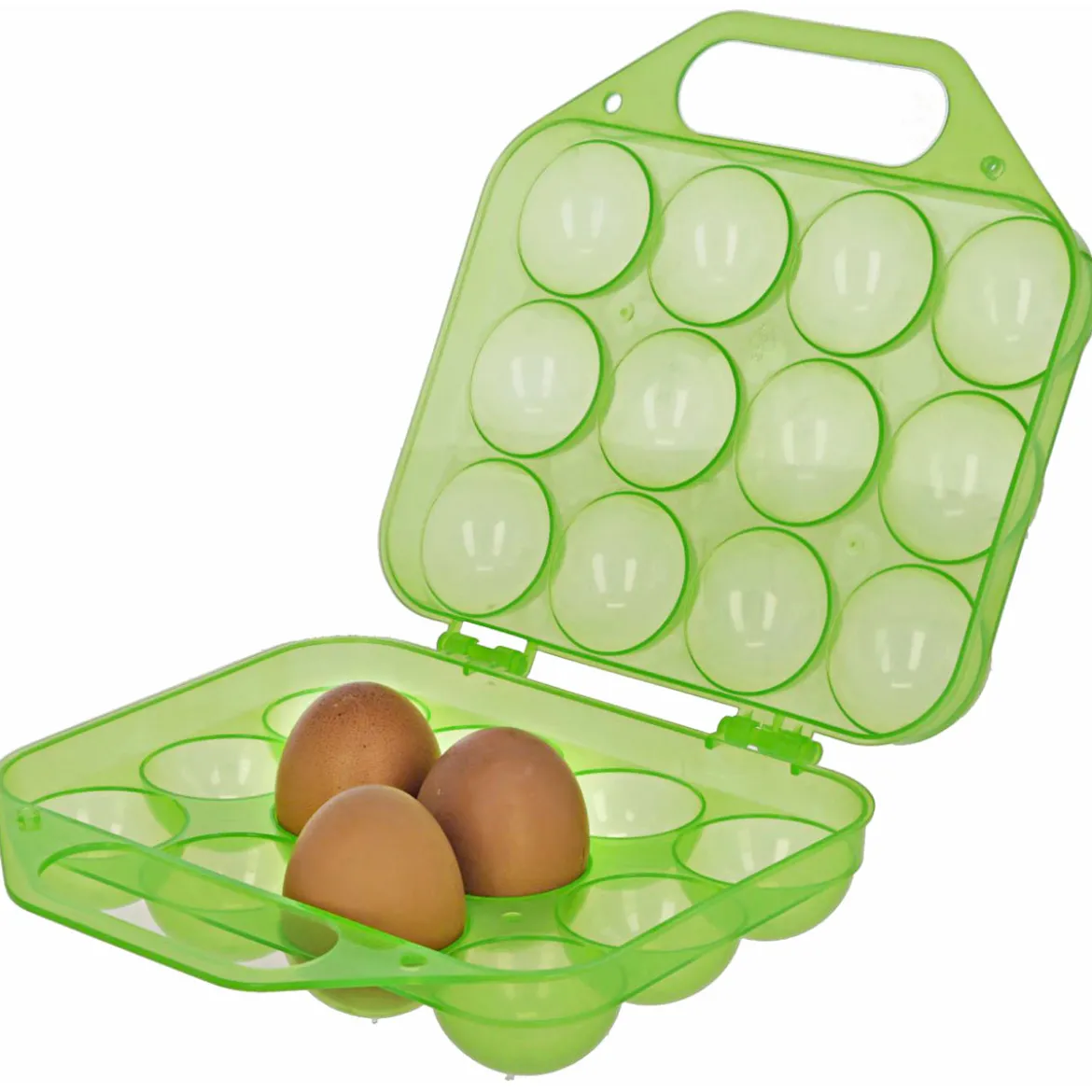 Eier-Transportbox für 12 Eier grün