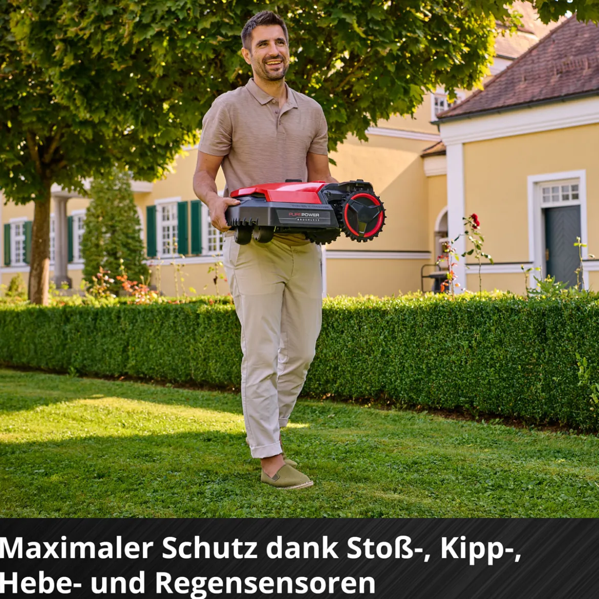 Einhell Mähroboter FREELEXO 500 inkl. Ladegerät und 2,5 Ah Plus Akku