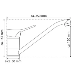 EislSpültischarmatur „Verona“ chrom 360° schwenkbar