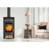 Fireplace Kaminofen Borneo 6kWStahl Anschl. oben 150mm