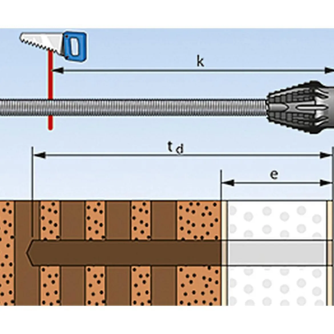 FischerAbstandsmontagesystem TherMax 12/110 mm M12 2 Stück