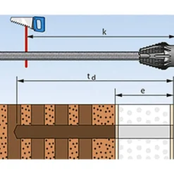 FischerAbstandsmontagesystem TherMax 12/110 mm M12 2 Stück