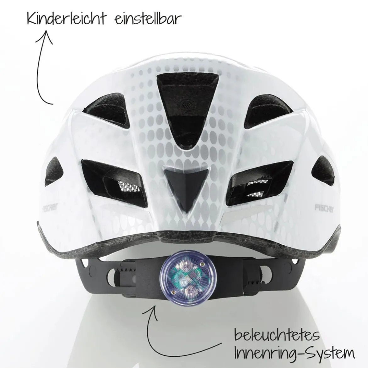 Fischer Bikes Fahrradhelm Urban Lano weiß Größe L/XL