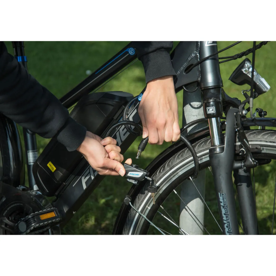 Fischer Bikes Spiralschloss 120 cm 10 mm