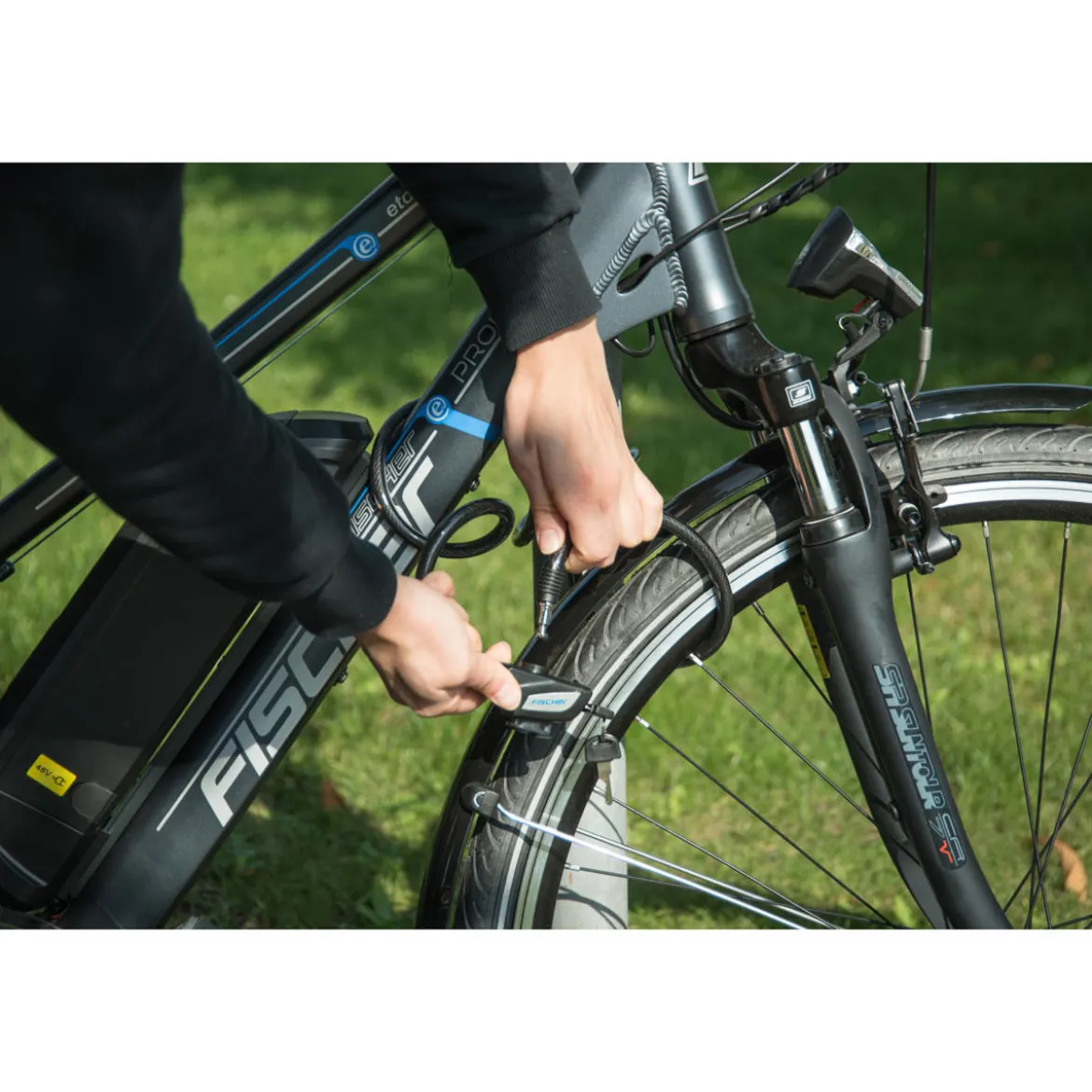 Fischer Bikes Spiralschloss 120 cm 10 mm