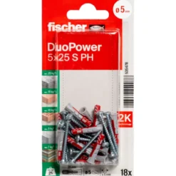 Fischer Dübel DuoPower 5x25 S PH K (18)