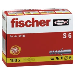 FischerDübel S 6 100 Stück