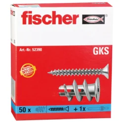 FischerGipskartondübel mit Schraube 50 Stück