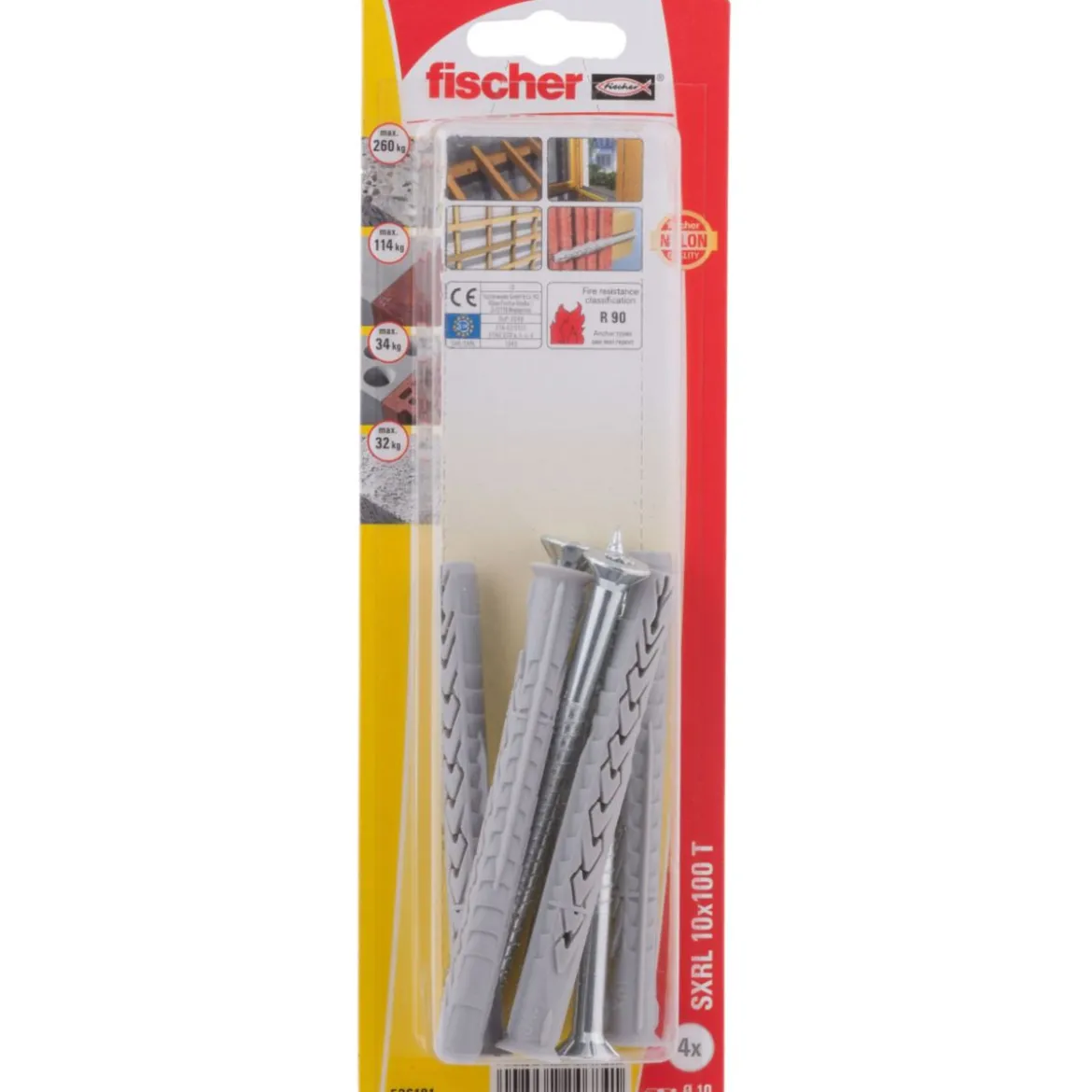 Fischer Langschaftdübel SXRL 10 x 100 T Senkkopfschraube