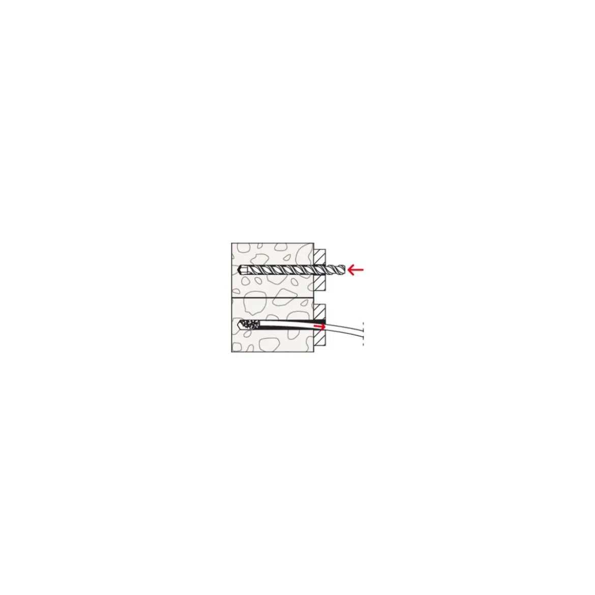 Fischer Langschaftdübel SXRL 10 x 100 T Senkkopfschraube