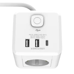 Flector 3-Fach Steckdosenwürfel inkl. USB 1,4 m