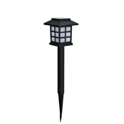 Flector Garten LED-Solarspieß Laterne schwarz inkl Erdspieß