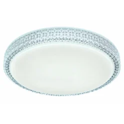Flector LED-Deckenleuchte Clarice mit Kristallrand