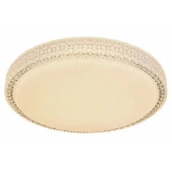 Flector LED-Deckenleuchte Clarice mit Kristallrand