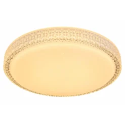 Flector LED-Deckenleuchte Clarice mit Kristallrand