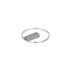 Flector LED-Deckenleuchte Grace 13W gebuerstet/Chrome 3000K