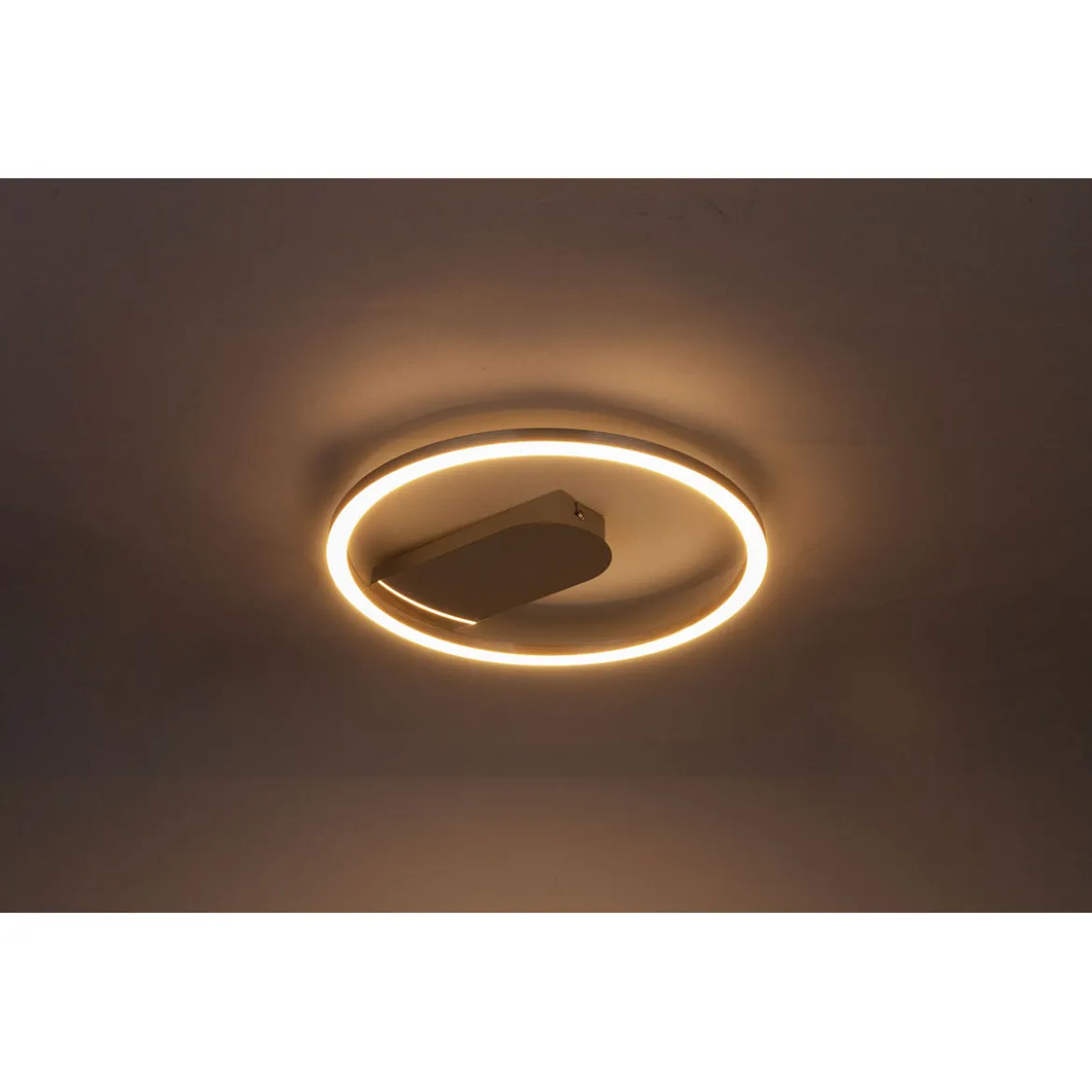 Flector LED-Deckenleuchte Grace 13W gebuerstet/Chrome 3000K