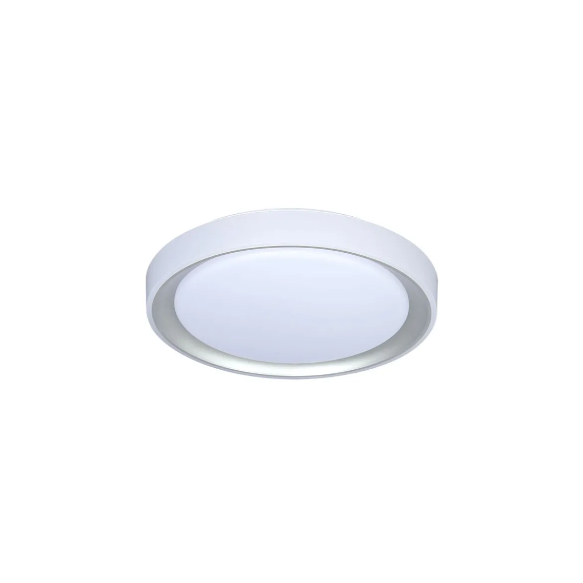Flector LED-Deckenleuchte Lunetta 24 Watt weiss/silber 3000-6500K