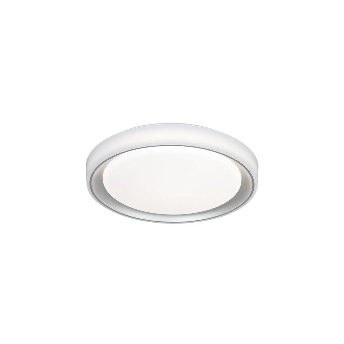 Flector LED-Deckenleuchte Lunetta 24 Watt weiss/silber 3000-6500K