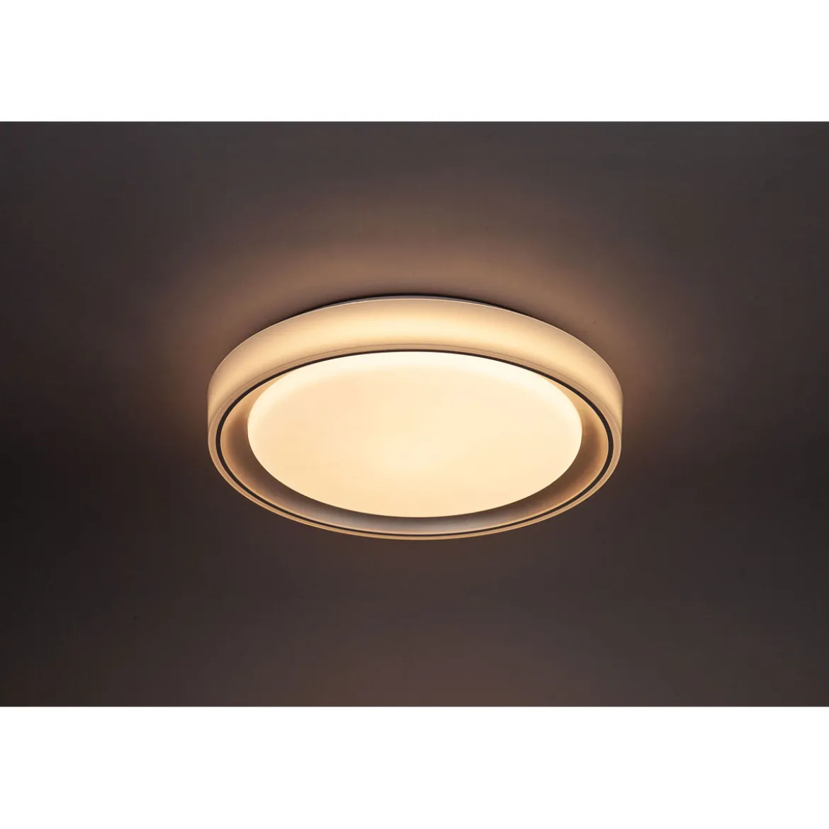 Flector LED-Deckenleuchte Lunetta 24 Watt weiss/silber 3000-6500K