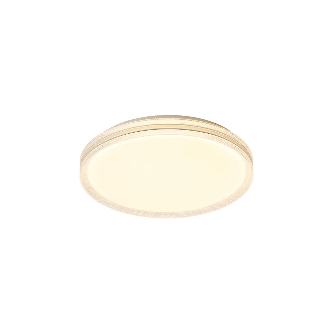 Flector LED Deckenleuchte Stellaris D39cm 24W 3000K weiss u. kristall