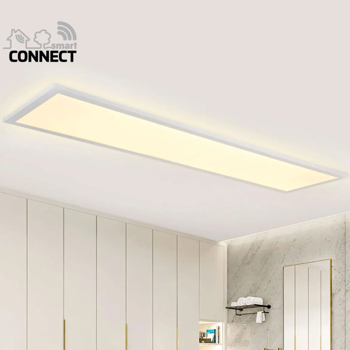 Flector LED-Panel Smart Connect 120 x 30 cm weiß