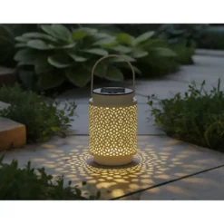 Flector LED Solar Laterne Lina sand 10 x 8 cm