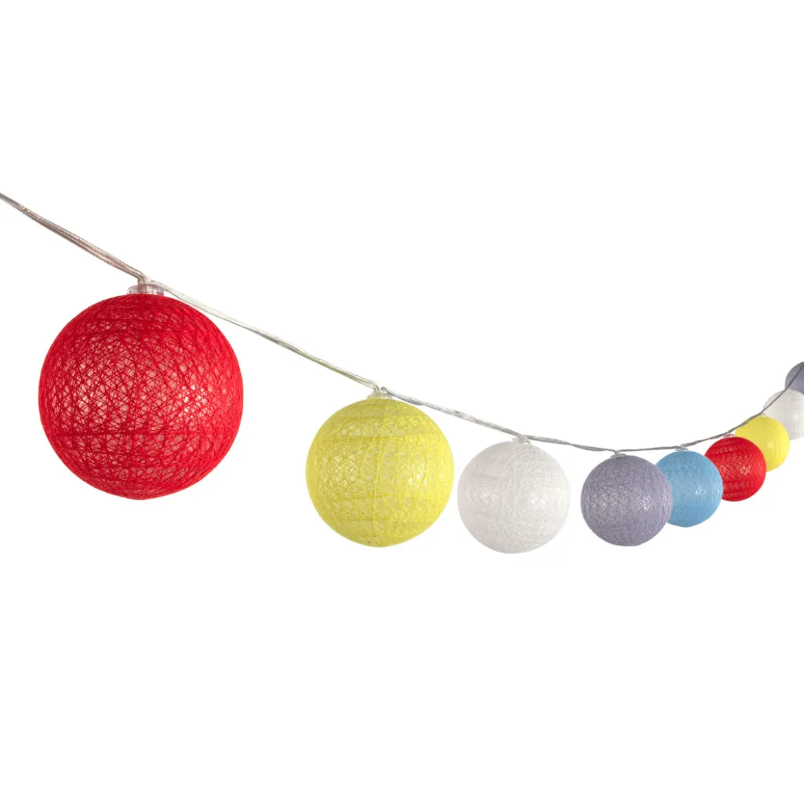 Flector LED-Solar-Lichterkette Cotton inkl 10 Kugeln 200 cm