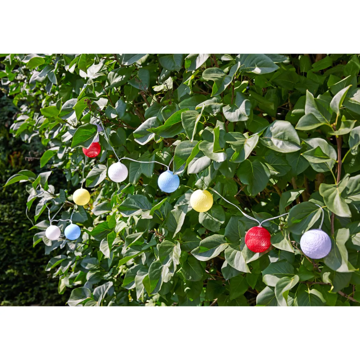 Flector LED-Solar-Lichterkette Cotton inkl 10 Kugeln 200 cm