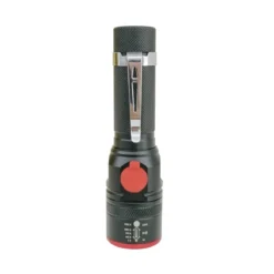 Flector LED-Taschenlampe micro-USB schwarz rot