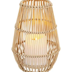 Flector Solarlaterne Bamboo Candlelight inkl Flackereffekt
