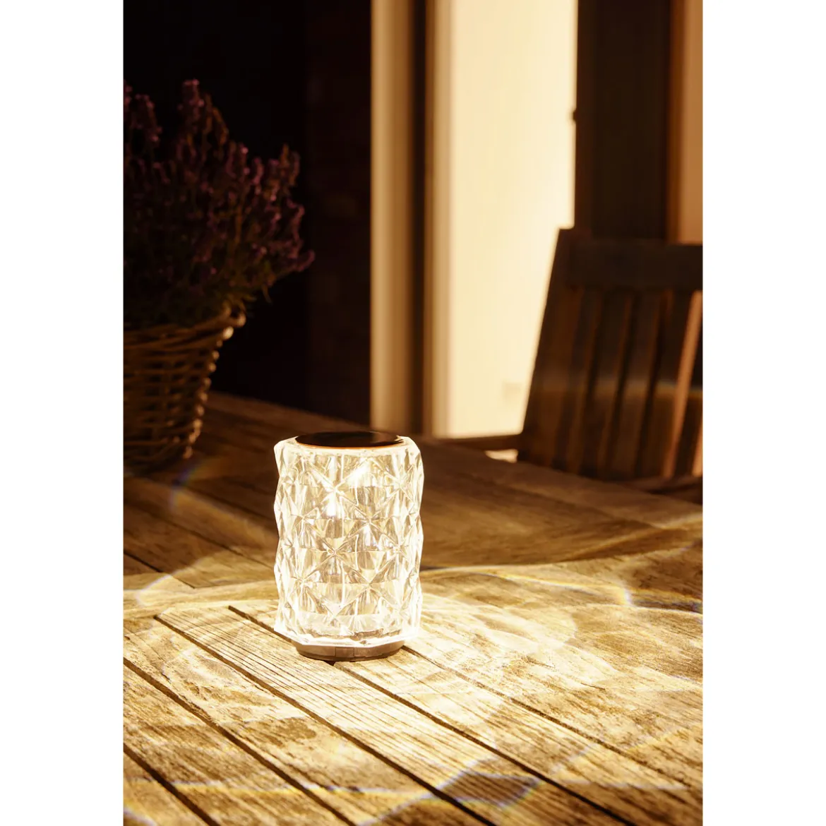Flector Solar-Tischleuchte Diamond inkl Dämmerungssensor