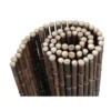 floraworld Sichtschutz Bambus-Matte schwarz 3x1,5 m