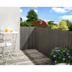 floraworld Sichtschutz Comfort grau 0,9x3 m