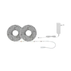 FN SimpLED Strip Set 10m Tageslichtweiss22W 230/12V DC Weiss Metall Kst