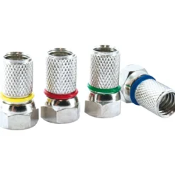 F-Stecker 7mm 4Stück Farbringe
